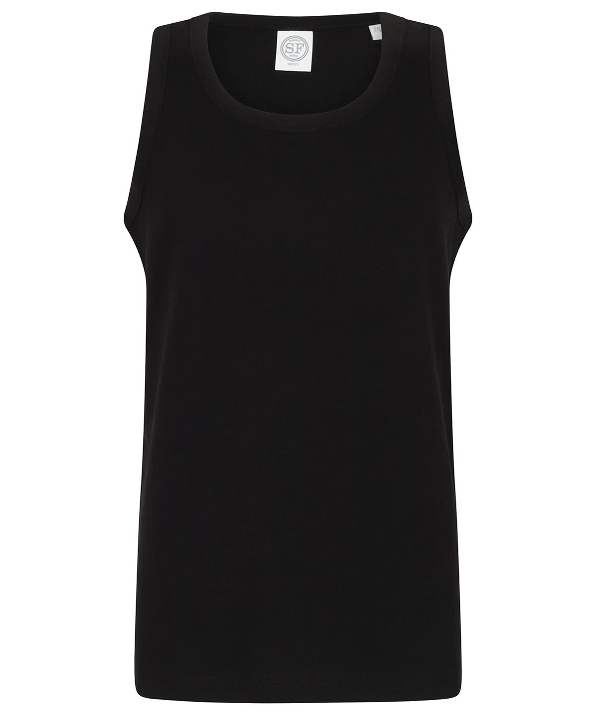 SF Kids feel good stretch vest SM123 - Black - Customisable Kids Vest