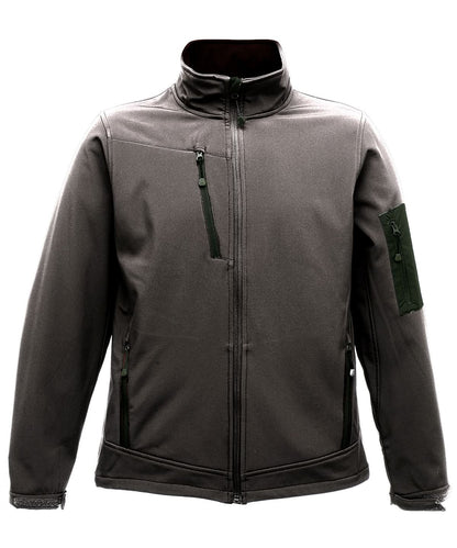 Regatta Professional Arcola 3 layer softshell SN110 - Seal Grey Black - Customisable Softshell Jacket