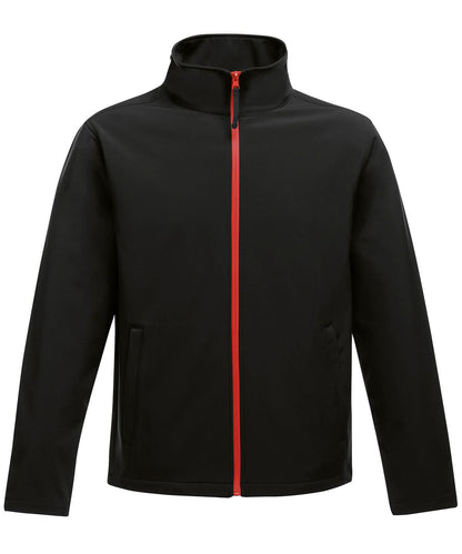 Regatta Professional Ablaze printable softshell SN130 - Black Classic Red - Customisable Softshell Jacket