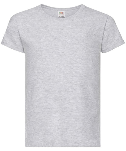 Fruit of the Loom Fruit Of The Loom Girls Valueweight T Short Sleeve005 - Heather Grey - Customisable T-Shirts