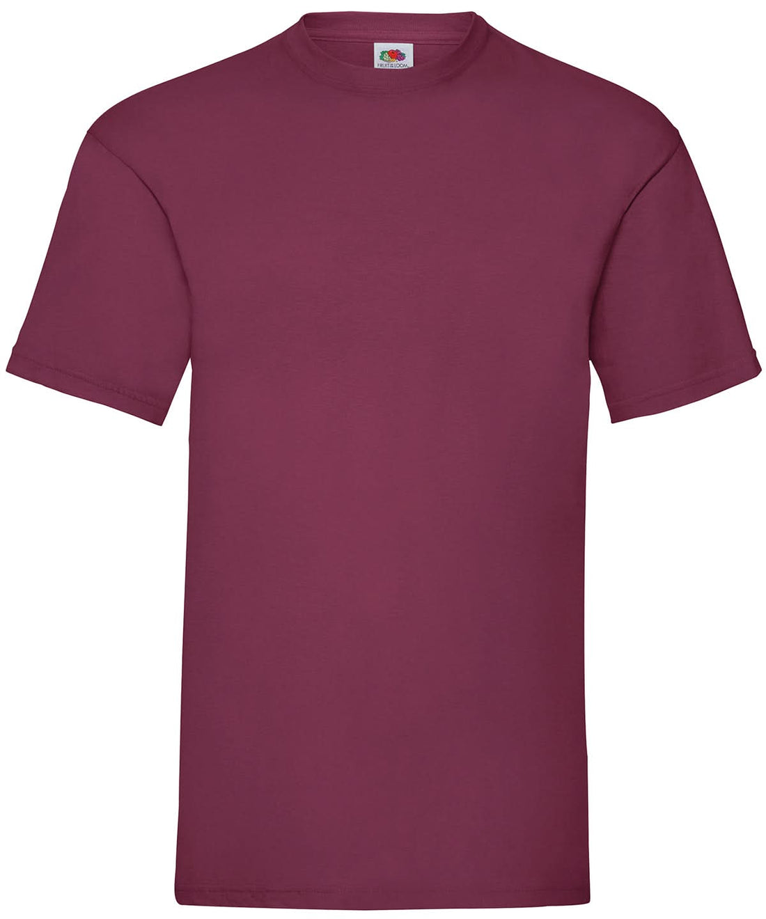 Fruit of the Loom Valueweight T Burgundy SS030 - Burgundy - Customisable T-Shirts