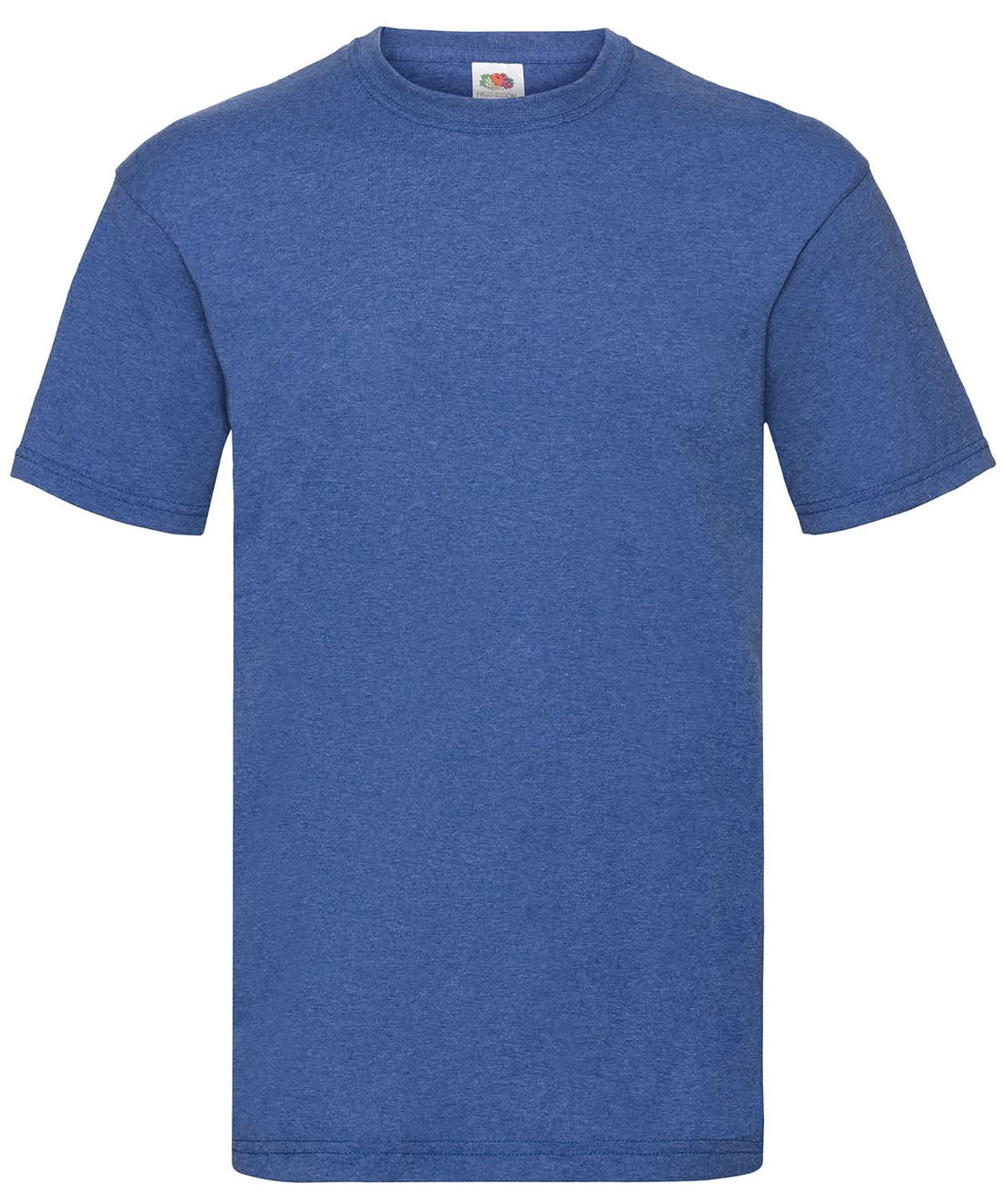 Fruit of the Loom Valueweight T Retro Heather Royal SS030 - Retro Heather Royal - Customisable T-Shirts