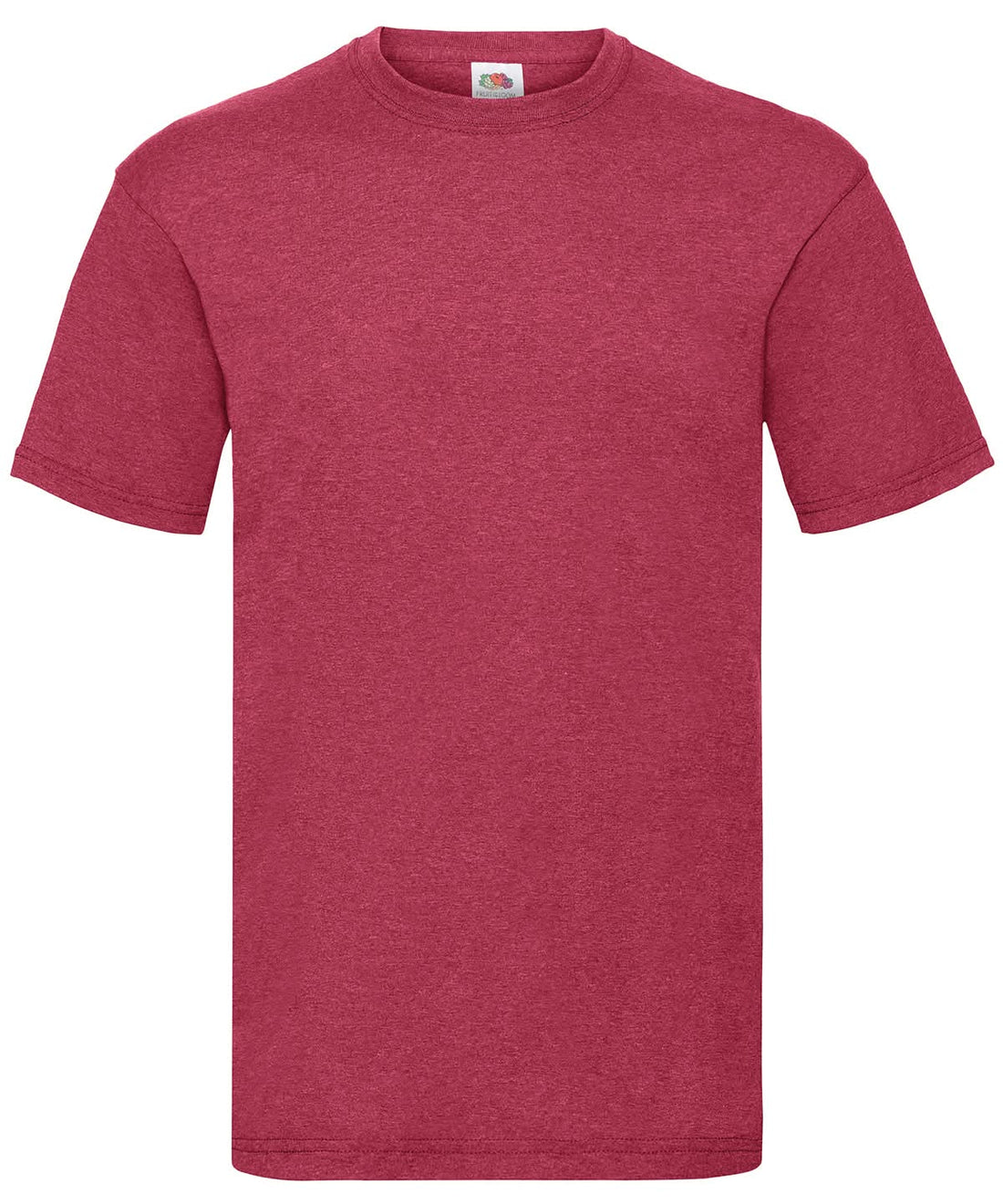 Fruit of the Loom Valueweight T Vintage Heather Red SS030 - Vintage Heather Red - Customisable T-Shirts