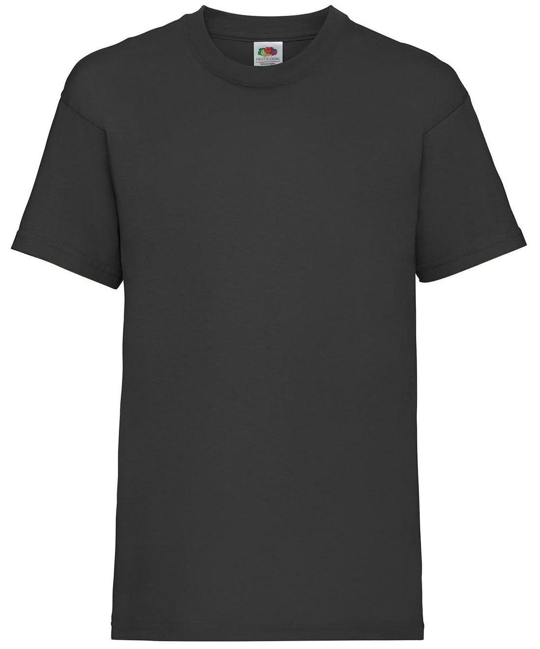 Fruit of the Loom Kids valueweight T Black SS031 - Black - Customisable T-Shirts