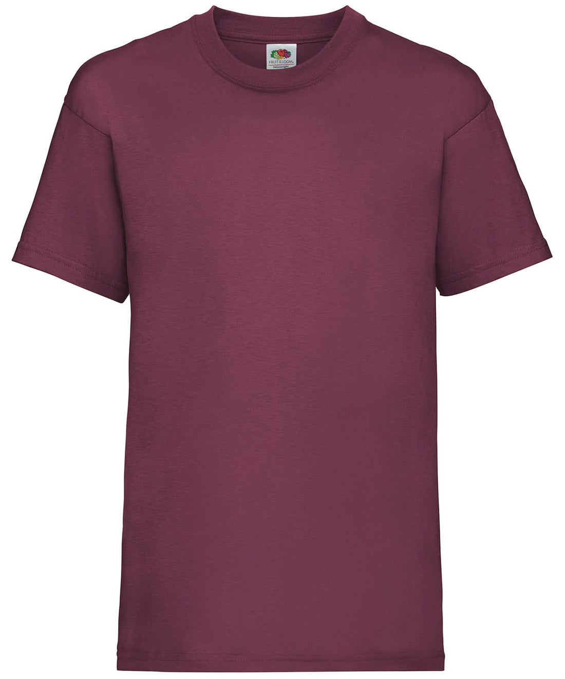 Fruit of the Loom Kids valueweight T Burgundy SS031 - Burgundy - Customisable T-Shirts