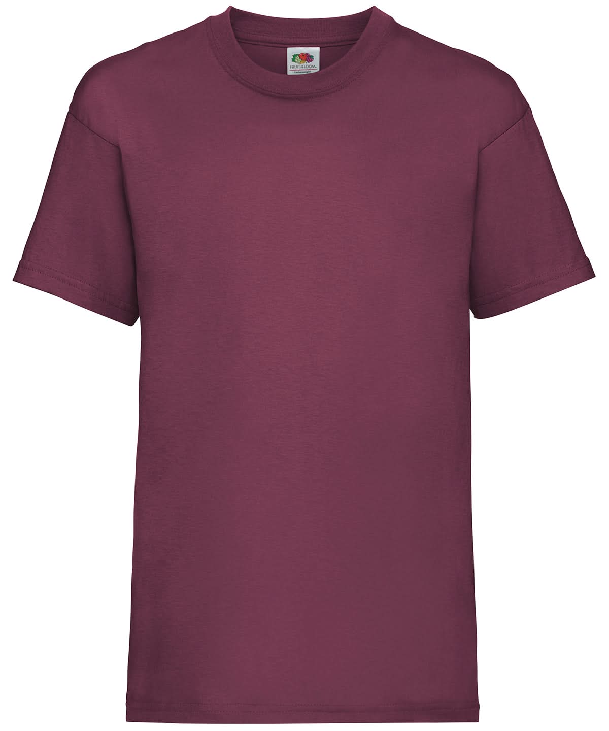 Fruit of the Loom Kids valueweight T Burgundy SS031 - Burgundy - Customisable T-Shirts