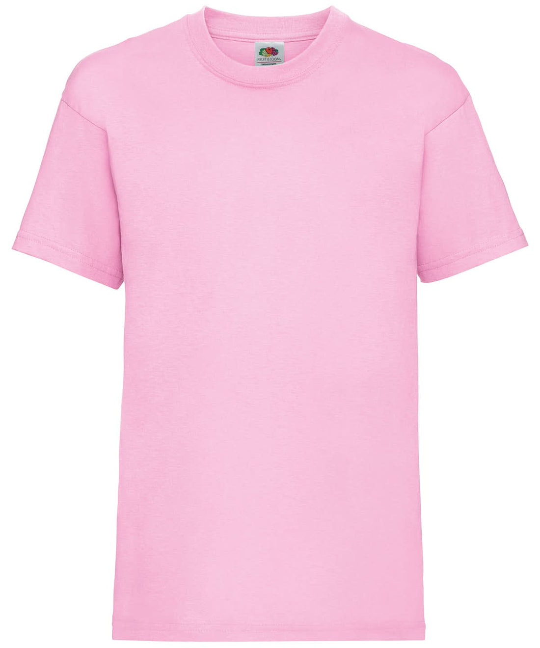 Fruit of the Loom Kids valueweight T Light Pink SS031 - Light Pink - Customisable T-Shirts