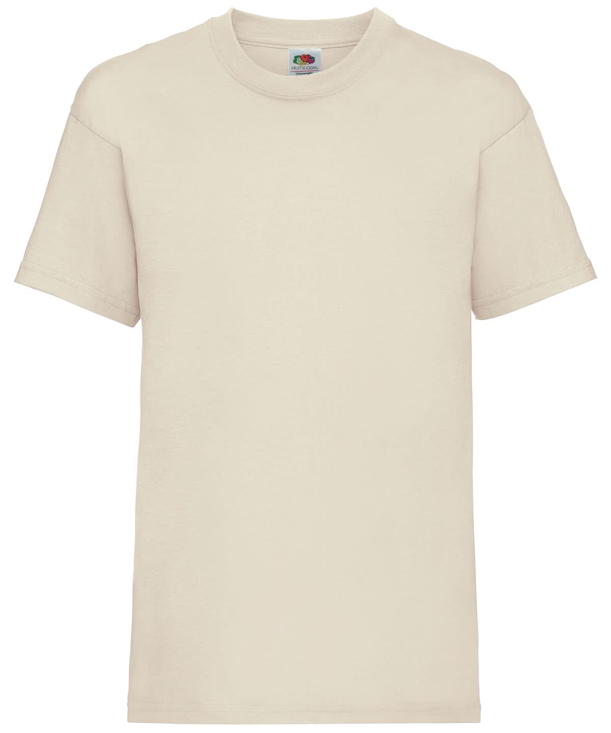 Fruit of the Loom Kids valueweight T Natural SS031 - Natural - Customisable T-Shirts