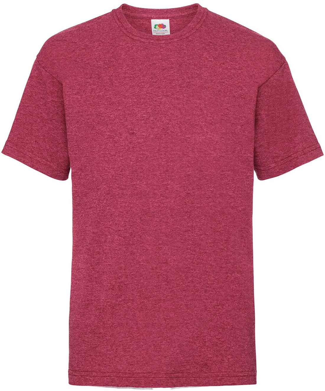 Fruit of the Loom Kids valueweight T Vintage Heather Red SS031 - Vintage Heather Red - Customisable T-Shirts
