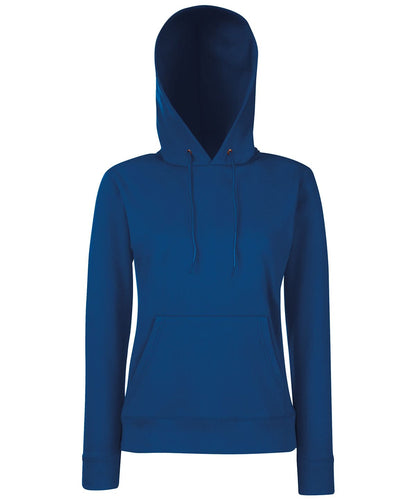 Fruit of the Loom Fruit Of The Loom WomenS Classic 8020 Hooded Sweatshirt SS038 - Navy - Customisable Sweatshirts