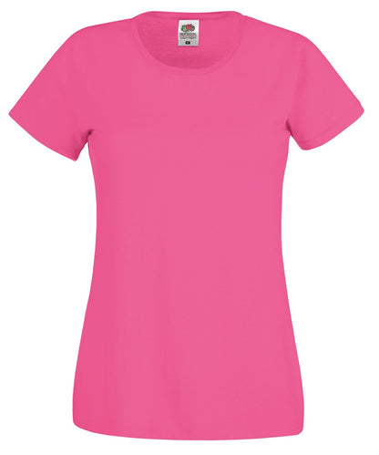 Fruit of the Loom Fruit Of The Loom WomenS Original T SS060 - Fuchsia - Customisable T-Shirts