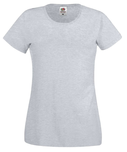 Fruit of the Loom Fruit Of The Loom WomenS Original T SS060 - Heather Grey - Customisable T-Shirts