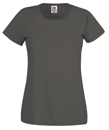 Fruit of the Loom Fruit Of The Loom WomenS Original T SS060 - Light Graphite - Customisable T-Shirts