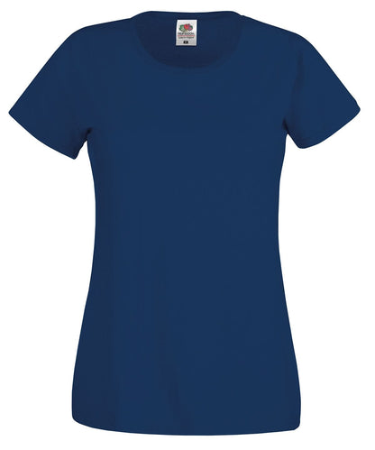 Fruit of the Loom Fruit Of The Loom WomenS Original T SS060 - Navy - Customisable T-Shirts