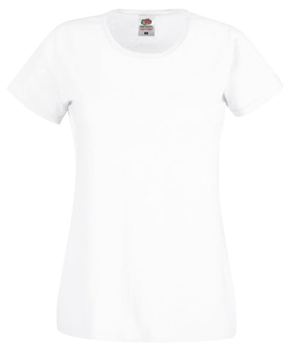 Fruit of the Loom Fruit Of The Loom WomenS Original T SS060 - White - Customisable T-Shirts