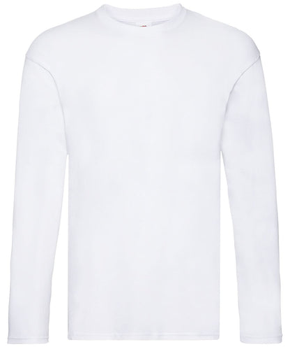 Fruit of the Loom Fruit Of The Loom Original Long Sleeve T SS069 - White* - Customisable T-Shirts