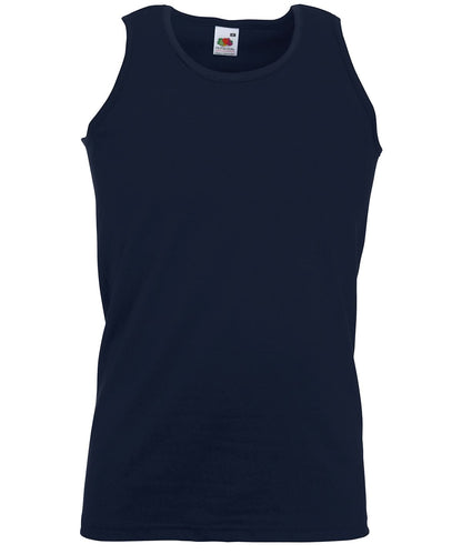 Fruit of the Loom Fruit Of The Loom Valueweight Athletic Vest SS100 - Deep Navy - Customisable Vest