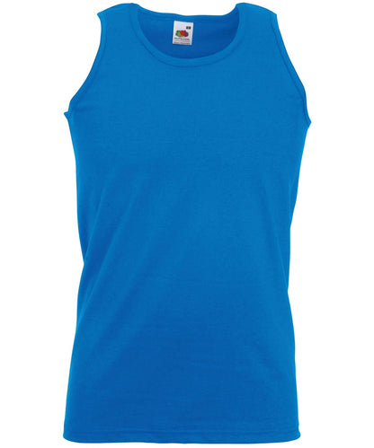 Fruit of the Loom Fruit Of The Loom Valueweight Athletic Vest SS100 - Royal Blue - Customisable Vest