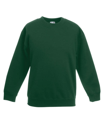 Fruit of the Loom Fruit Of The Loom Kids Classic Set In Sweatshirt SS201 - Bottle Green - Customisable Sweatshirts
