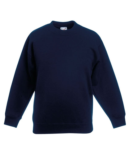 Fruit of the Loom Fruit Of The Loom Kids Classic Set In Sweatshirt SS201 - Deep Navy - Customisable Sweatshirts