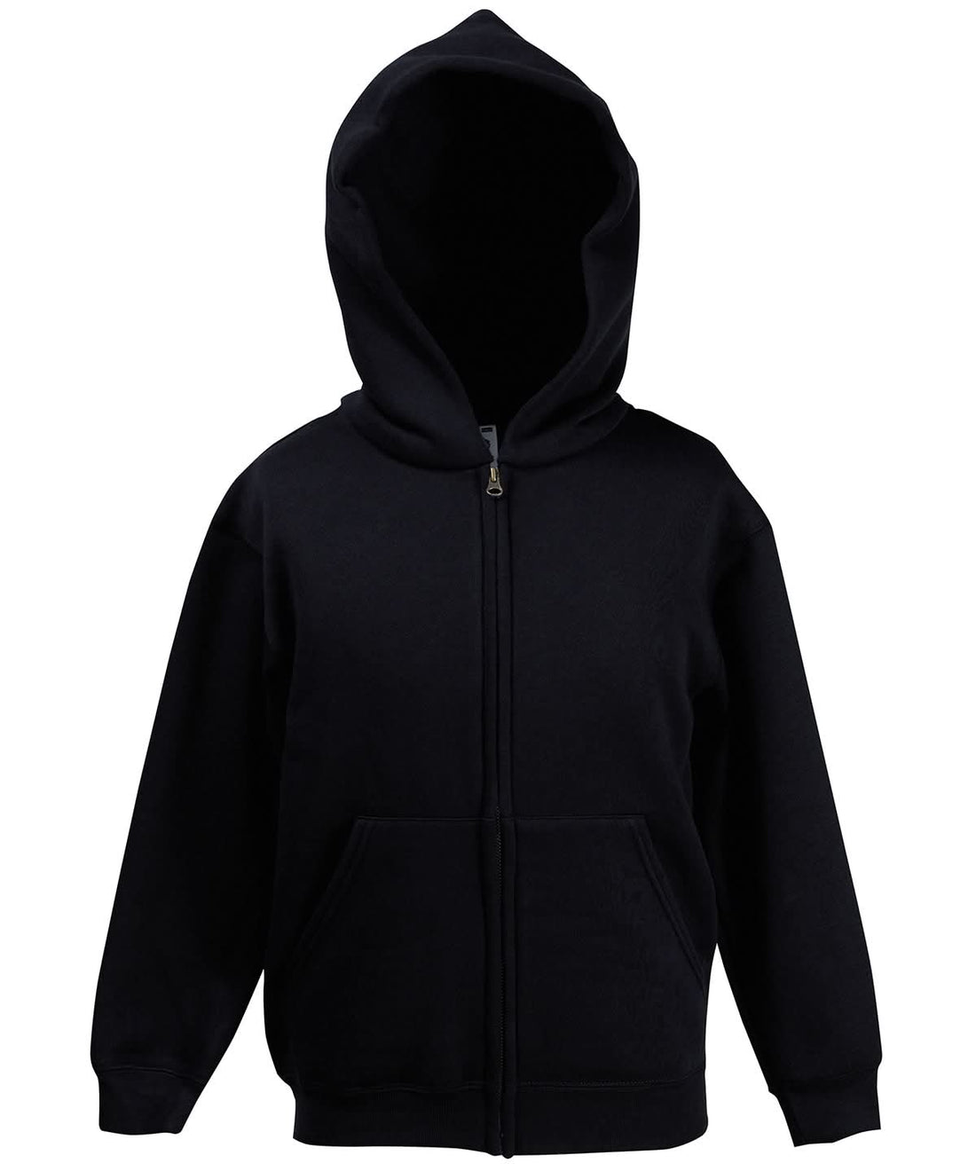 Fruit of the Loom Fruit Of The Loom Kids Classic Hooded Sweatshirt Jacket SS225 - Black - Customisable Jackets
