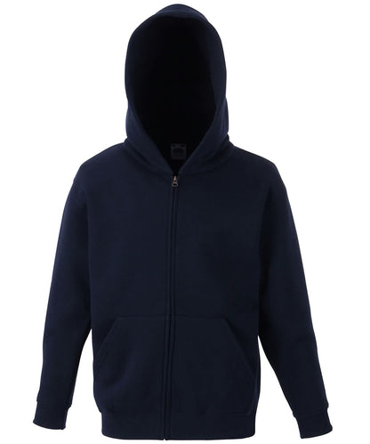 Fruit of the Loom Fruit Of The Loom Kids Classic Hooded Sweatshirt Jacket SS225 - Deep Navy - Customisable Jackets