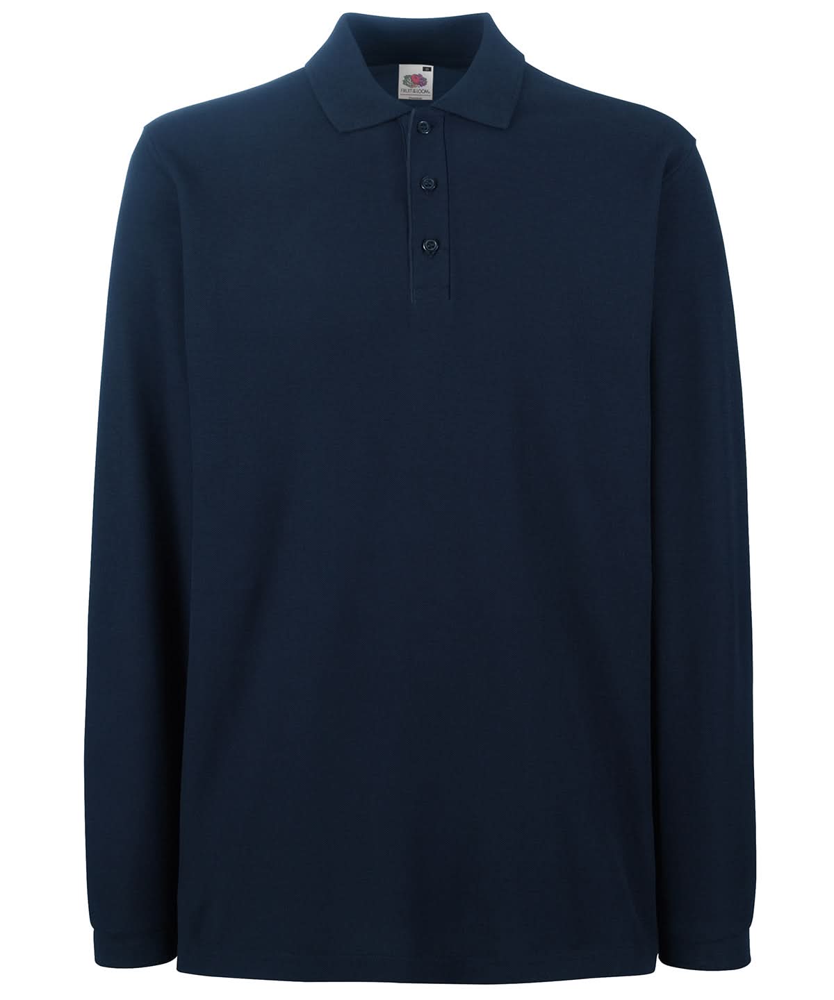 Fruit of the Loom Fruit Of The Loom Premium Long Sleeve Polo SS258 - Deep Navy - Customisable Polos