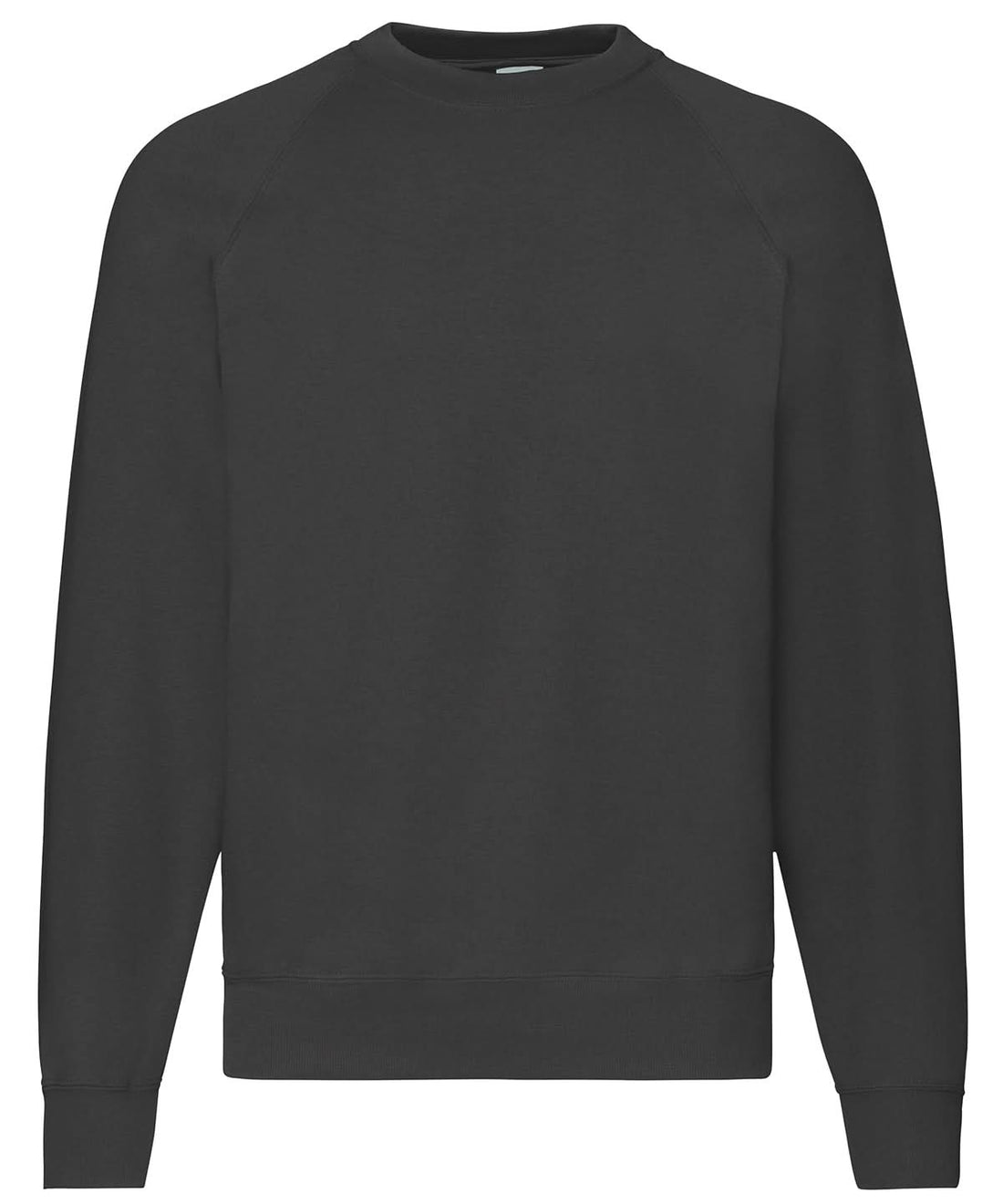 Fruit of the Loom Classic 8020 Raglan Sweatshirt SS270 - Black - Customisable Sweatshirts