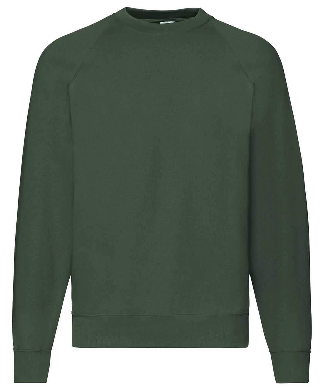 Fruit of the Loom Classic 8020 Raglan Sweatshirt SS270 - Bottle Green - Customisable Sweatshirts