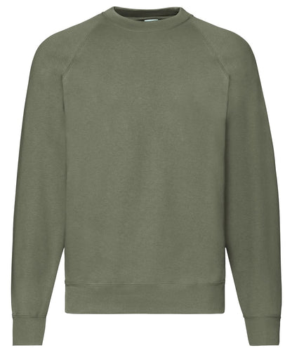 Fruit of the Loom Classic 8020 Raglan Sweatshirt SS270 - Classic Olive - Customisable Sweatshirts