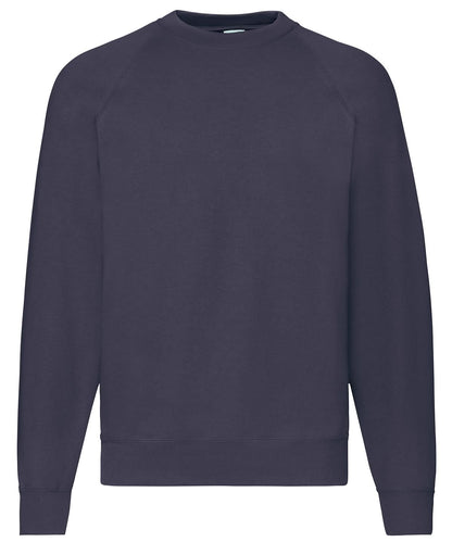 Fruit of the Loom Classic 8020 Raglan Sweatshirt SS270 - Deep Navy - Customisable Sweatshirts