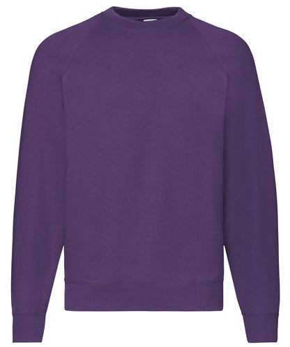 Fruit of the Loom Classic 8020 Raglan Sweatshirt SS270 - Purple - Customisable Sweatshirts