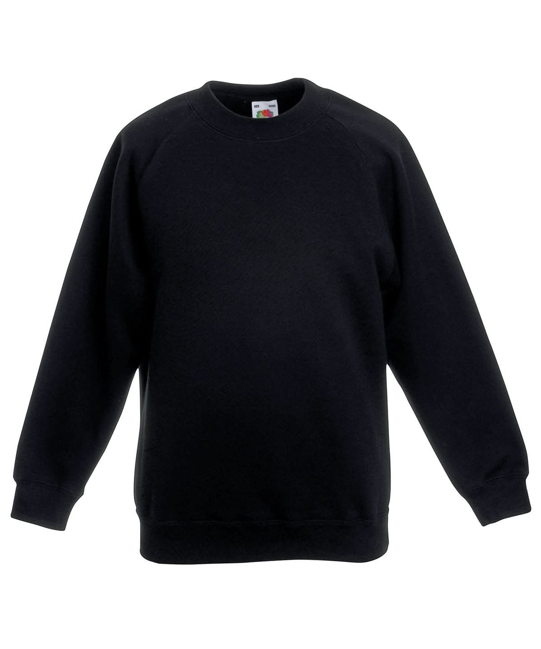 Fruit of the Loom Fruit Of The Loom Kids Classic Raglan Sweatshirt SS271 - Black - Customisable Sweatshirts