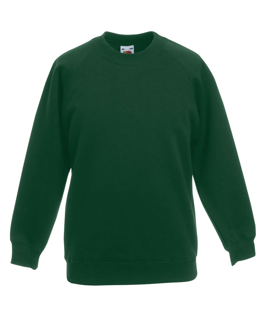Fruit of the Loom Fruit Of The Loom Kids Classic Raglan Sweatshirt SS271 - Bottle Green - Customisable Sweatshirts