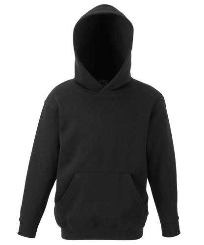 Fruit of the Loom Fruit Of The Loom Kids Classic Hooded Sweatshirt SS273 - Black - Customisable Sweatshirts