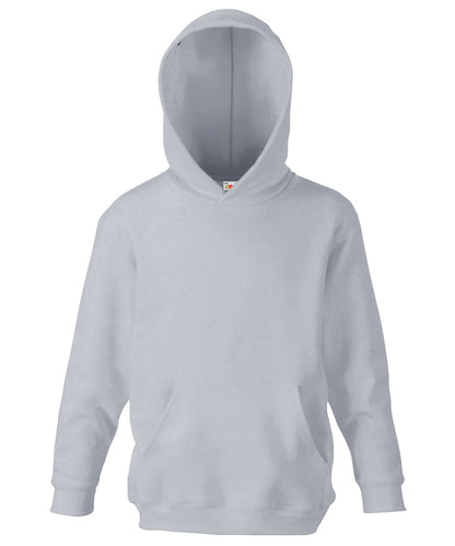 Fruit of the Loom Fruit Of The Loom Kids Classic Hooded Sweatshirt SS273 - Heather Grey - Customisable Sweatshirts