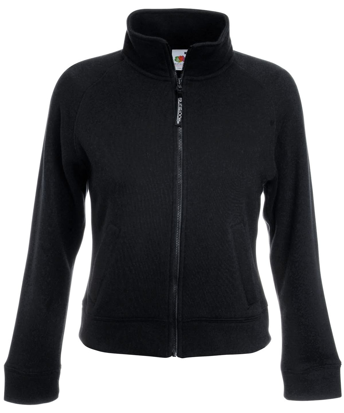 Fruit of the Loom Fruit Of The Loom WomenS Premium 7030 Sweatshirt Jacket SS310 - Black - Customisable Jackets