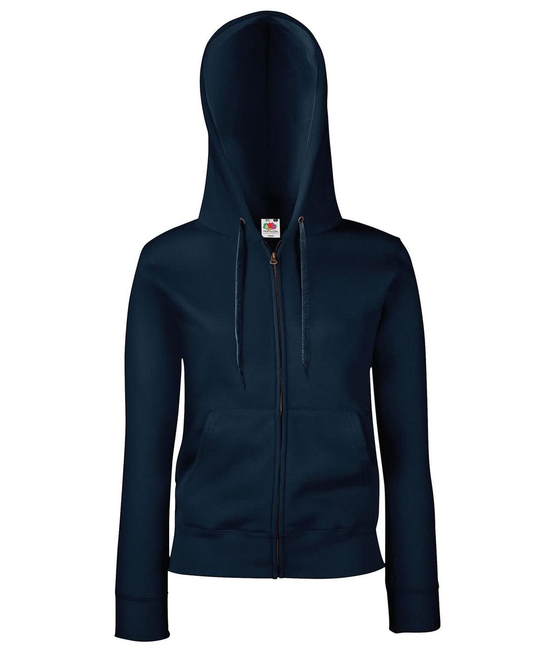Fruit of the Loom Fruit Of The Loom WomenS Premium 7030 Hooded Sweatshirt Jacket SS312 - Deep Navy - Customisable Jackets