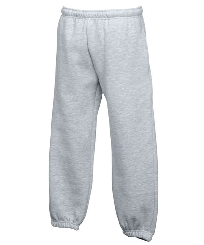 Fruit of the Loom Fruit Of The Loom Kids Classic Elasticated Cuff Jog Pants SS323 - Heather Grey - Customisable Shorts