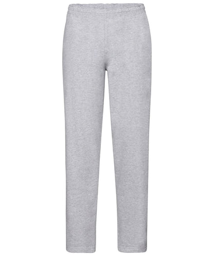 Fruit of the Loom Classic 8020 Open Leg Sweatpants SS324 - Heather Grey - Customisable Shorts