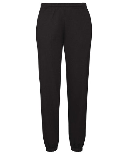 Fruit of the Loom Classic 8020 Elasticated Sweatpants SS405 - Black - Customisable Shorts