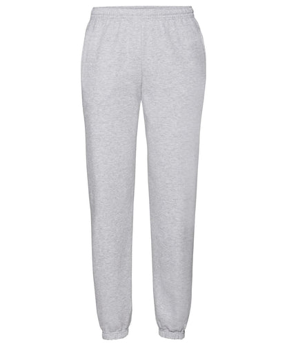Fruit of the Loom Classic 8020 Elasticated Sweatpants SS405 - Heather Grey - Customisable Shorts