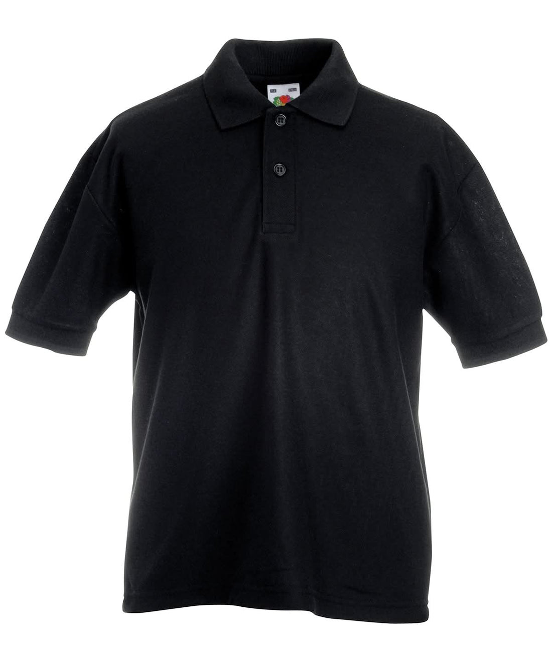 Fruit of the Loom Fruit Of The Loom Kids 6535 Piqu Polo SS417 - Black - Customisable Polos
