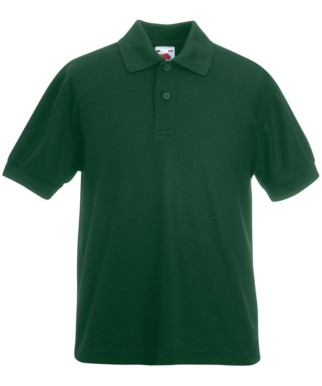 Fruit of the Loom Fruit Of The Loom Kids 6535 Piqu Polo SS417 - Bottle Green - Customisable Polos