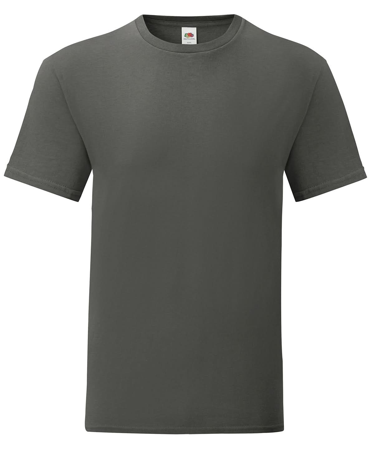 Fruit of the Loom Light Graphite Iconic 150 T SS430 - Light Graphite - Customisable T-Shirts