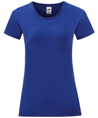 Fruit of the Loom Fruit Of The Loom Womens Iconic T SS432 - Cobalt Blue - Customisable T-Shirts