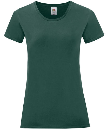 Fruit of the Loom Fruit Of The Loom Womens Iconic T SS432 - Forest Green 2XL - Customisable T-Shirts
