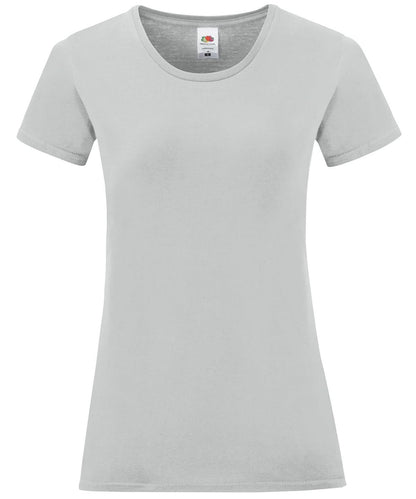Fruit of the Loom Fruit Of The Loom Womens Iconic T SS432 - Zinc S - Customisable T-Shirts