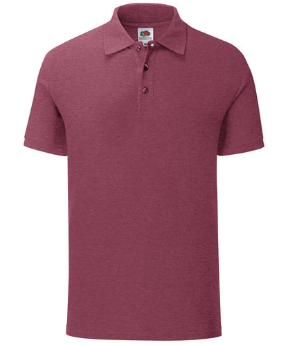 Fruit of the Loom Fruit Of The Loom Iconic Polo SS440 - Heather Burgundy - Customisable Polos