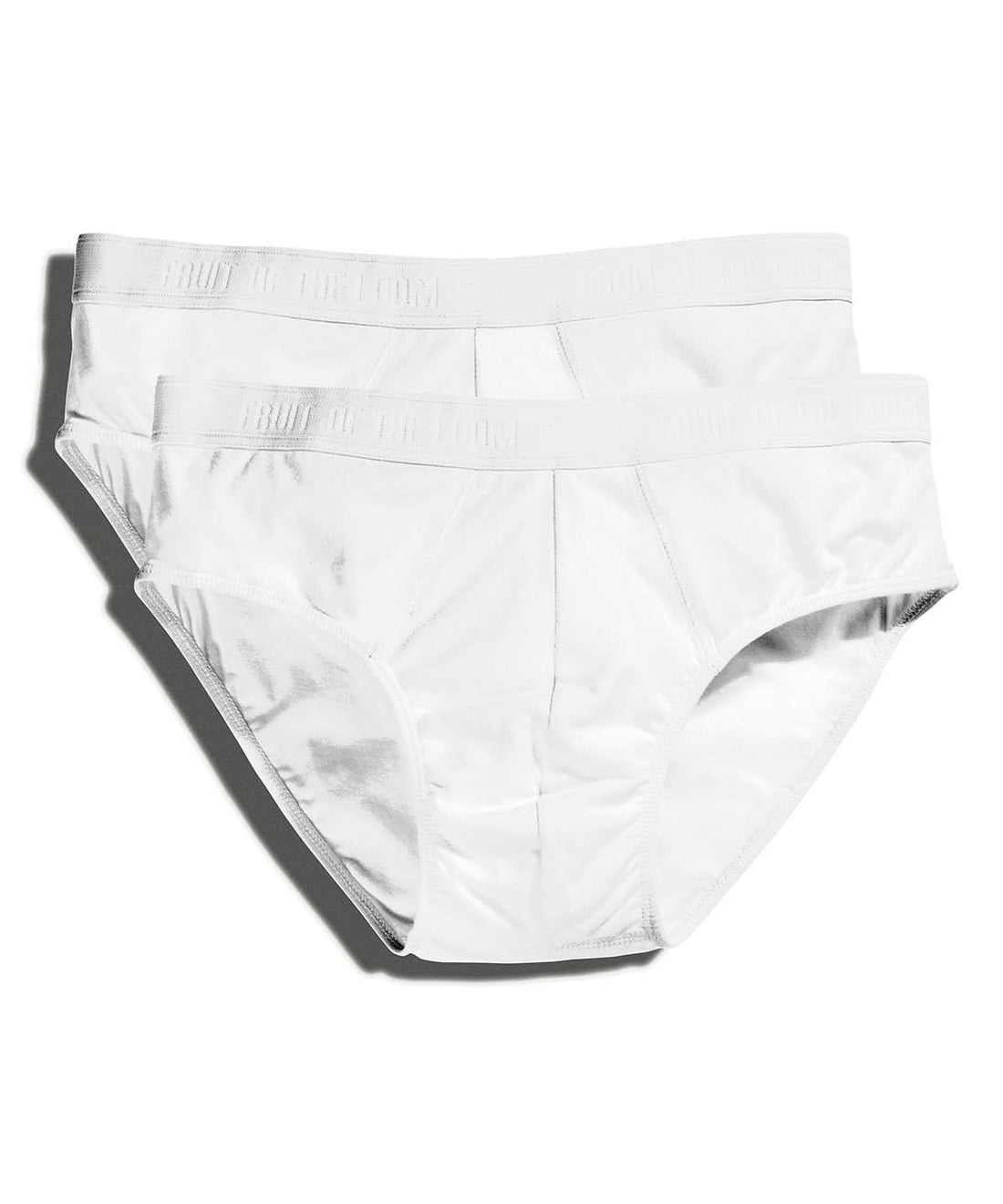 Fruit of the Loom Classic Sport 2 Pack ss702 - White - Customisable Briefs